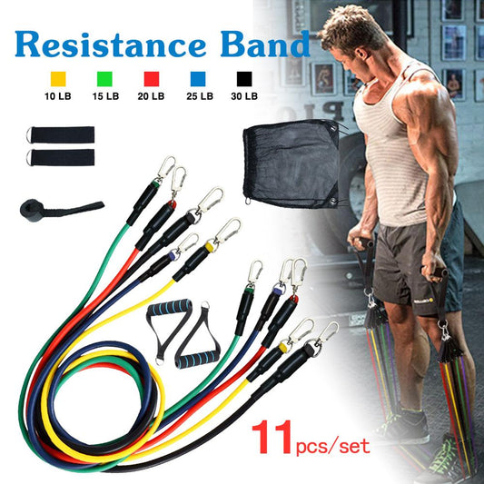 11 Pcs Resistance Band Set For Men & Women